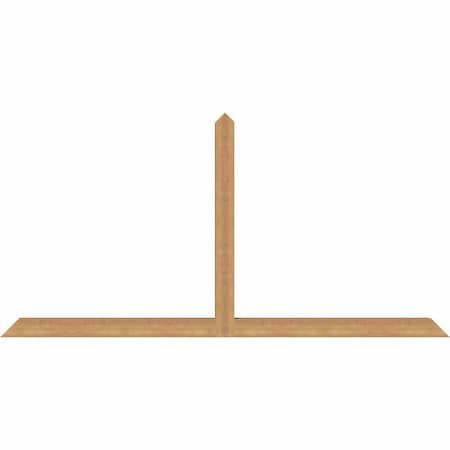 Ekena Millwork Portland Timber Gable Bracket, Western Red Cedar, 84"W x 42"H x 3 1/2"D x 3 1/2"F, 12/12 Pitch GBW084X42X0404POR00SWR